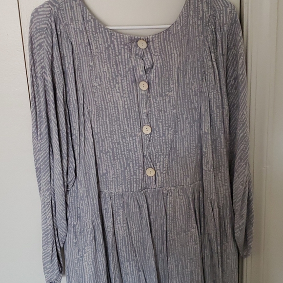 Dusty Blue Dress - Picture 3 of 4